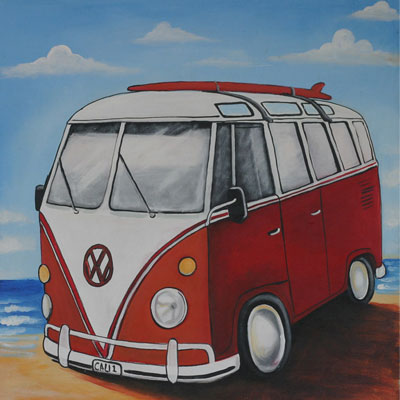 Bali Painting » Volkswagen Painting - Bali Painting Collections, Ubud ...